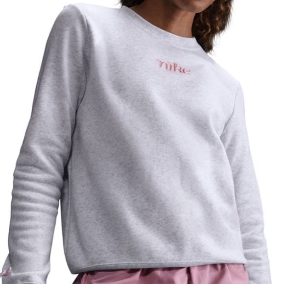 BRAND NEW! XL VIRAL NIKE coquette pink bow sweatshirt - Picture 1 of 5